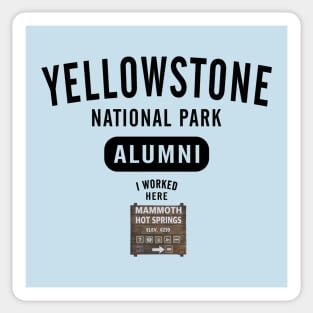 Mammoth Hot Springs  Alumni Sticker